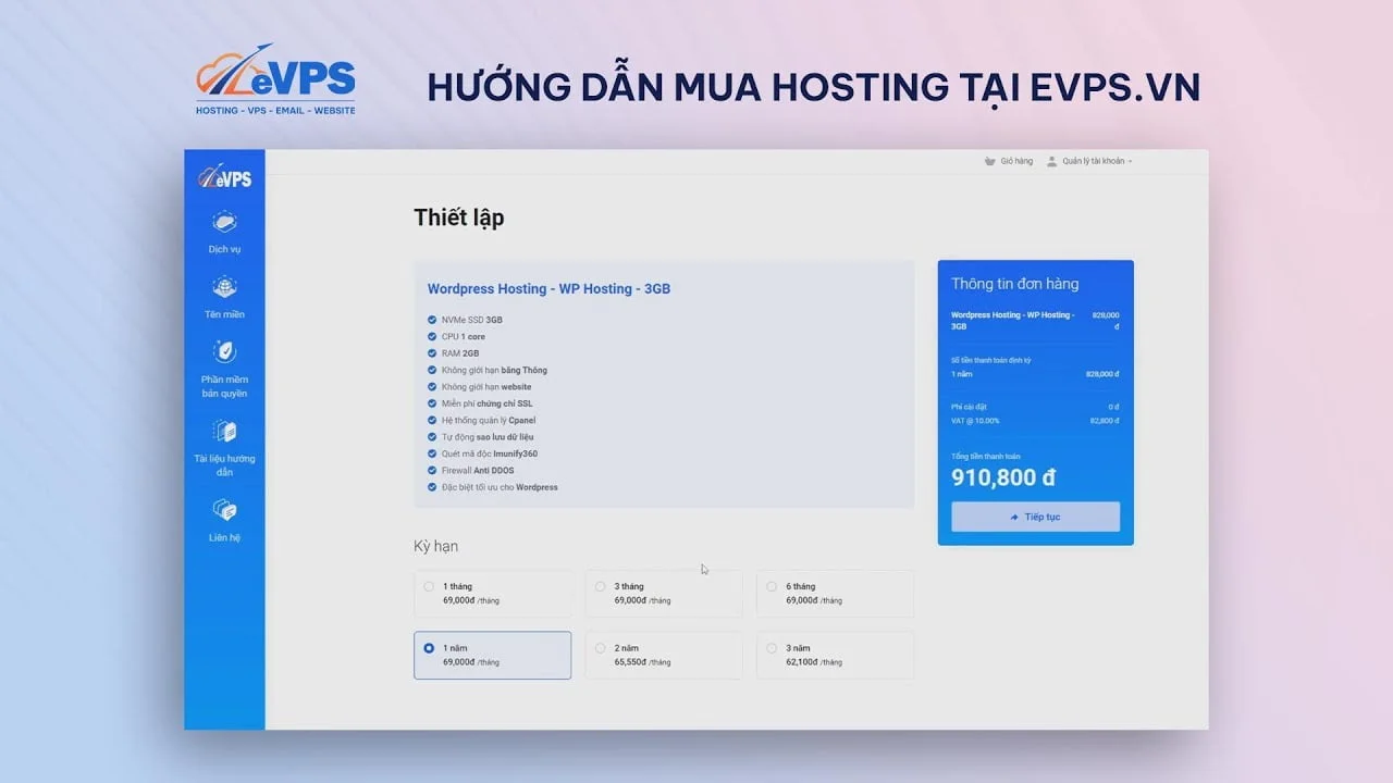 Hướng dẫn mua Hosting và cài đặt WordPress