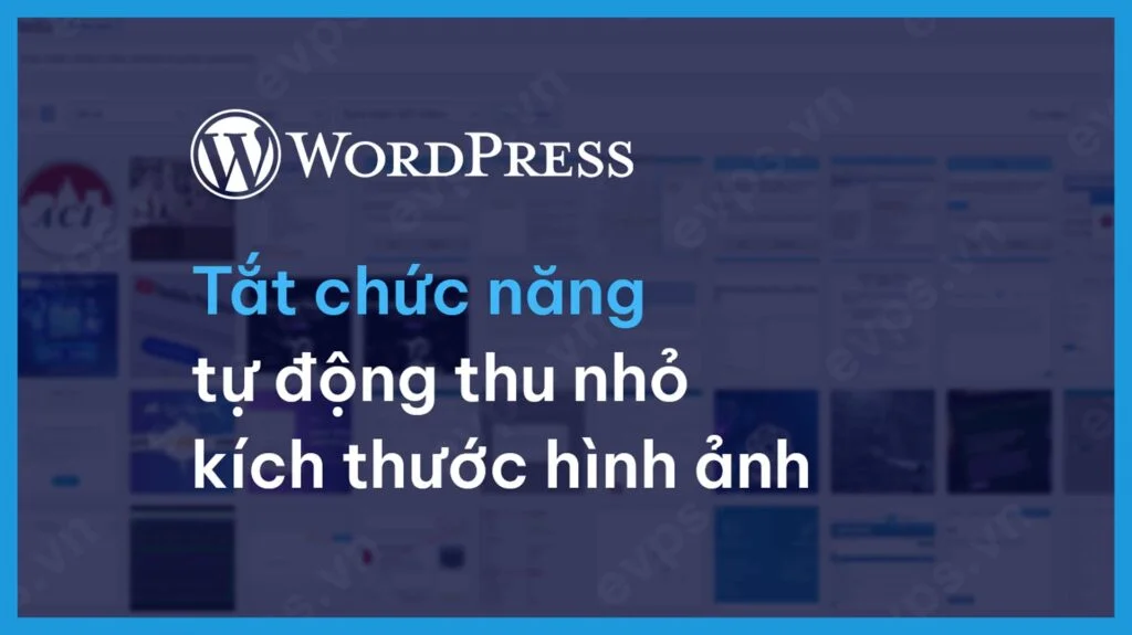 3 cách tắt chức năng tự động thu nhỏ kích thước hình ảnh trong WordPress hiệu quả - Giải pháp công nghệ EVPS.VN - Web hosting, Cloud VPS, Business Email, Thiết kế website chuẩn SEO