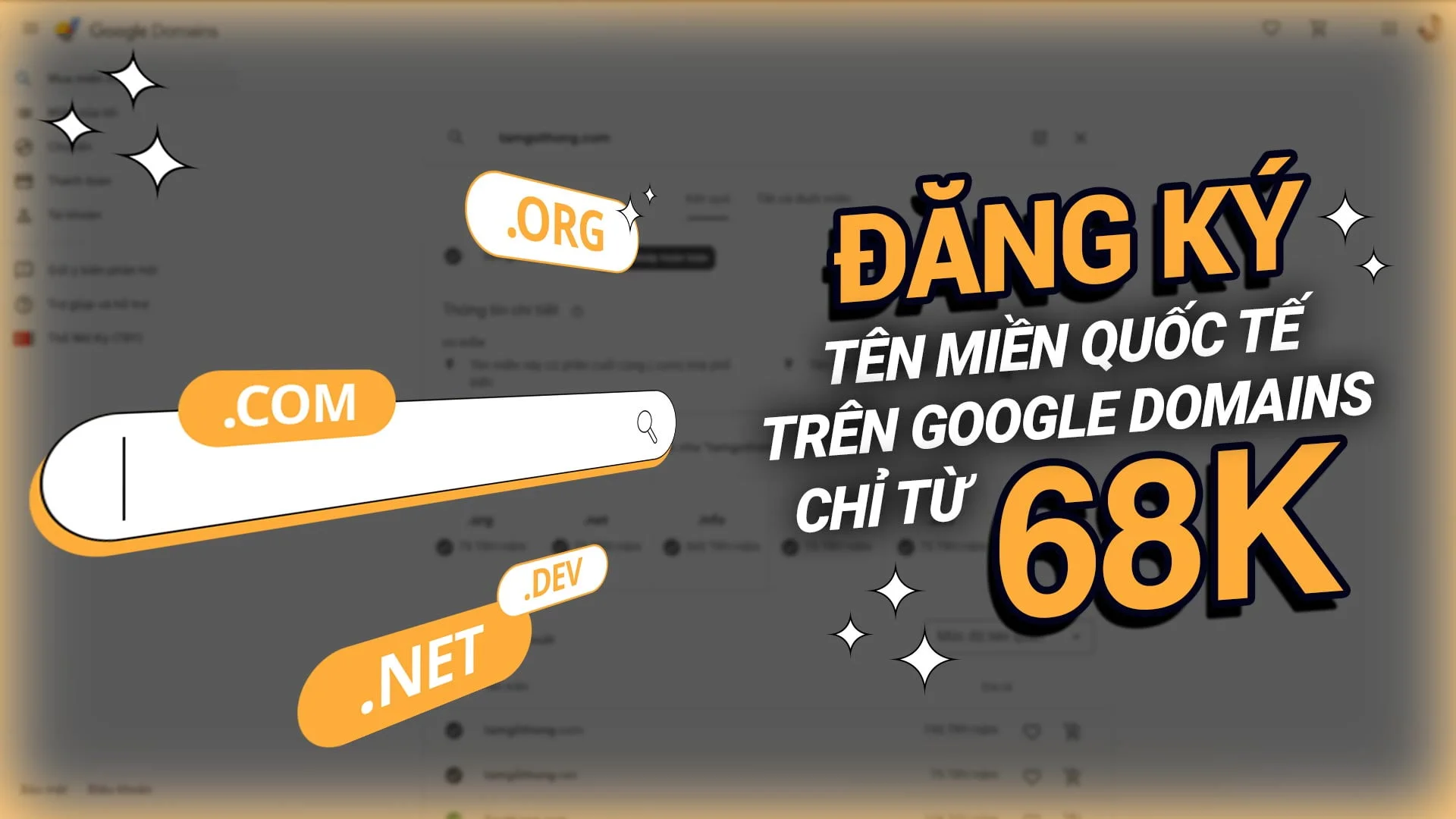 Hướng dẫn đăng ký tên miền quốc tế .COM, .NET, .ORG,... trên Google Domains chỉ từ 68K/năm - Giải pháp công nghệ EVPS.VN - Web hosting, Cloud VPS, Business Email, Thiết kế website chuẩn SEO