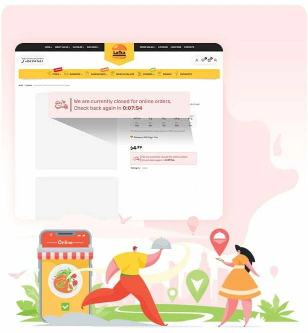 Lafka - Burger nhiều cửa hàng - Chủ đề WooC Commerce & Pizza & Food Delivery - 14