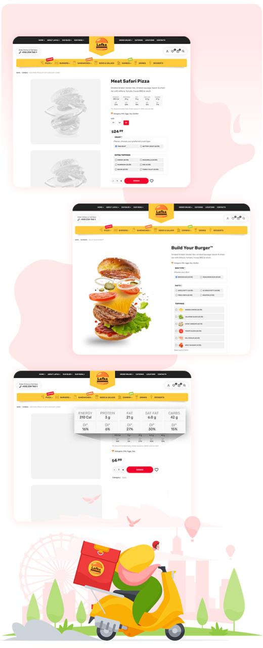 Lafka - Burger nhiều cửa hàng - Chủ đề WooC Commerce & Pizza & Food Delivery - 15