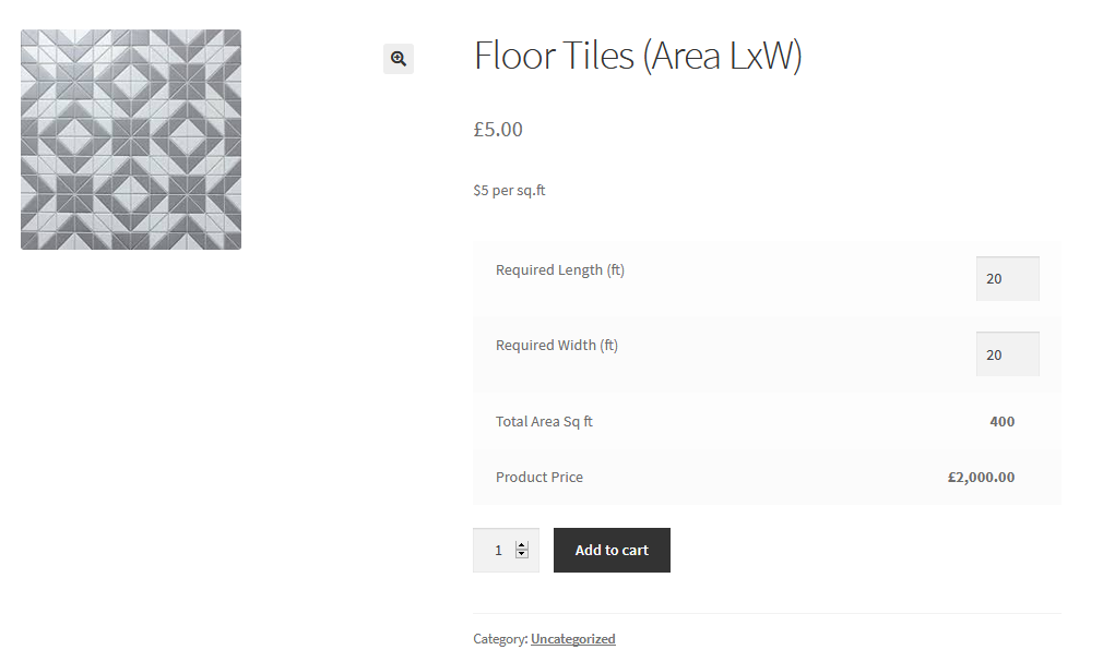 floor tiles by area